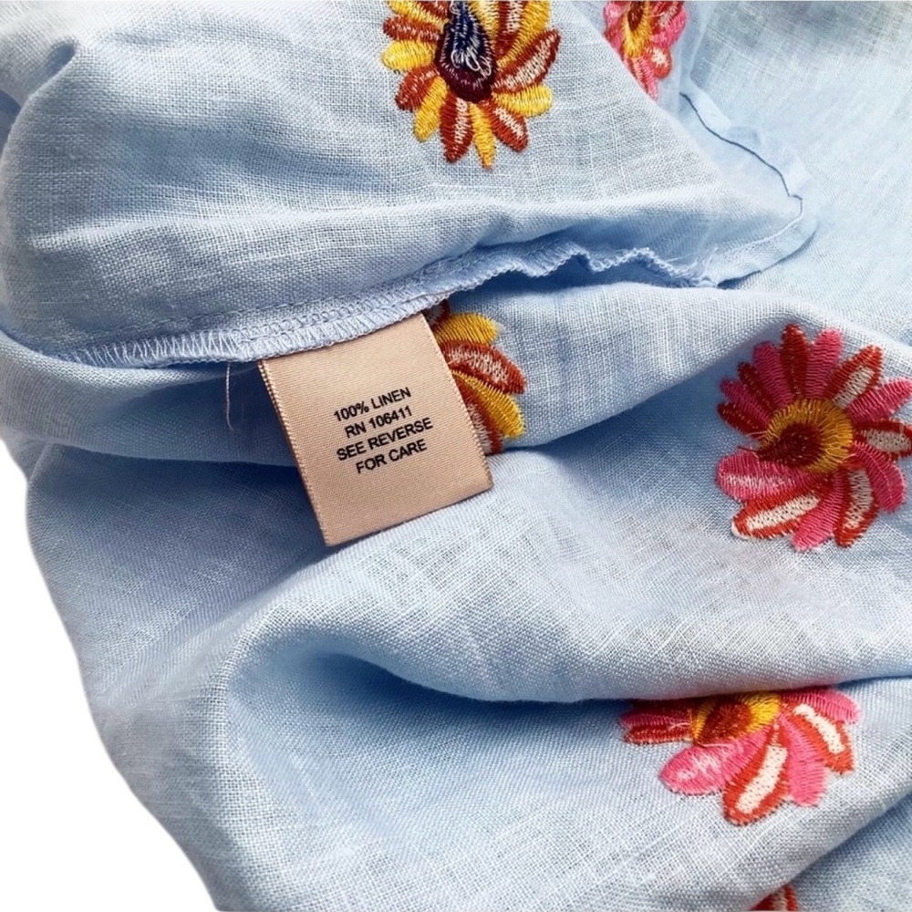 🆕{Philosophy} Embroidered Linen Dress - Picture 12 of 14